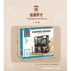 MorkModel 031066 Mork Model 031066 non  CAFE NGÔN NGỮ HOA bộ đồ chơi xếp lắp ráp ghép mô hình Creator COFFEE HOUSE Sáng Tạo 1454 khối