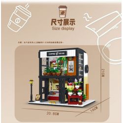 MorkModel 031066 Mork Model 031066 non  CAFE NGÔN NGỮ HOA bộ đồ chơi xếp lắp ráp ghép mô hình Creator COFFEE HOUSE Sáng Tạo 1454 khối