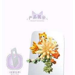 SEMBO 611086 non  CỬA HÀNG HOA THÚ CƯNG DỄ THƯƠNG SUỐI CAM bộ đồ chơi xếp lắp ráp ghép mô hình Creator Sáng Tạo 200 khối