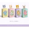 SEMBO 611086 non  CỬA HÀNG HOA THÚ CƯNG DỄ THƯƠNG SUỐI CAM bộ đồ chơi xếp lắp ráp ghép mô hình Creator Sáng Tạo 200 khối