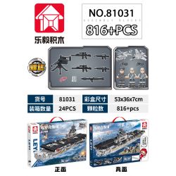 LE YI 81031 non  TÀU SÂN BAY LỚP ESSEX bộ đồ chơi xếp lắp ráp ghép mô hình Military Army AIRCRAFT CARRIER Quân Sự Bộ Đội 816 khối
