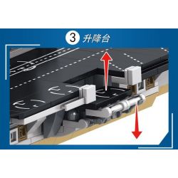 LE YI 81031 non  TÀU SÂN BAY LỚP ESSEX bộ đồ chơi xếp lắp ráp ghép mô hình Military Army AIRCRAFT CARRIER Quân Sự Bộ Đội 816 khối