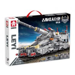 LE YI 81030 non  PHÁO XE LỬA HẠNG NẶNG GUSTAV bộ đồ chơi xếp lắp ráp ghép mô hình Military Army RAILWAY GUN Quân Sự Bộ Đội 853 khối