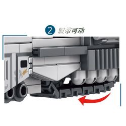 LE YI 81030 non  PHÁO XE LỬA HẠNG NẶNG GUSTAV bộ đồ chơi xếp lắp ráp ghép mô hình Military Army RAILWAY GUN Quân Sự Bộ Đội 853 khối