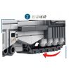 LE YI 81030 non  PHÁO XE LỬA HẠNG NẶNG GUSTAV bộ đồ chơi xếp lắp ráp ghép mô hình Military Army RAILWAY GUN Quân Sự Bộ Đội 853 khối