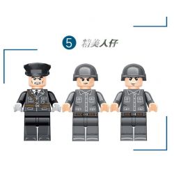 LE YI 81030 non  PHÁO XE LỬA HẠNG NẶNG GUSTAV bộ đồ chơi xếp lắp ráp ghép mô hình Military Army RAILWAY GUN Quân Sự Bộ Đội 853 khối