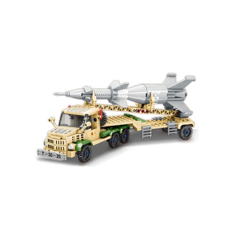 MINGDI LEIBAO K0680 0680 non Lego VŨ KHÍ QUAN TRỌNG NHẤT CỦA ĐẤT NƯỚC XE TÊN LỬA TẤN CÔNG MẶT HONGQI 2 bộ đồ chơi xếp lắp ráp ghép mô hình Military Army A SHARP WEAPON OF THE COUNTRY Quân Sự Bộ Đội 371 khối