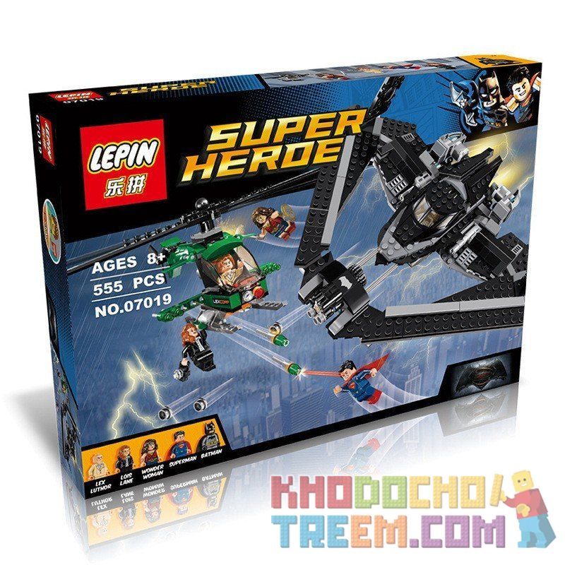 Decool 7118 Jisi 7118 LEPIN 07019 Xếp hình kiểu Lego DC COMICS SUPER HEROES Heroes Of Justice Sky High Battle Heroes Of Justice Battle In The Sky Trận Chiến Trên Cao Của Các Siêu Anh Hùng 517 khối