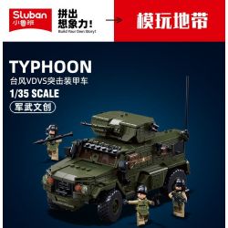 SLUBAN M38-B1179 B1179 1179 M38B1179 38-B1179 non  XE BỌC THÉP TẤN CÔNG TYPHOON VDVS tỷ lệ 1:35 bộ đồ chơi xếp lắp ráp ghép mô hình Military Army Quân Sự Bộ Đội 519 khối