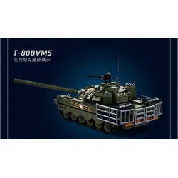 SLUBAN M38-B1178 B1178 1178 M38B1178 38-B1178 non  XE TĂNG CHIẾN ĐẤU CHỦ LỰC T80BVMS tỷ lệ 1:35 bộ đồ chơi xếp lắp ráp ghép mô hình Military Army T-80BVMS MAIN BATTLE TANK Quân Sự Bộ Đội 798 khối