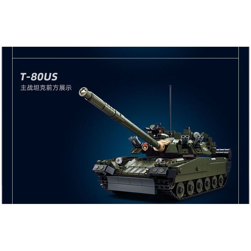 SLUBAN M38-B1178 B1178 1178 M38B1178 38-B1178 non  XE TĂNG CHIẾN ĐẤU CHỦ LỰC T80BVMS tỷ lệ 1:35 bộ đồ chơi xếp lắp ráp ghép mô hình Military Army T-80BVMS MAIN BATTLE TANK Quân Sự Bộ Đội 798 khối