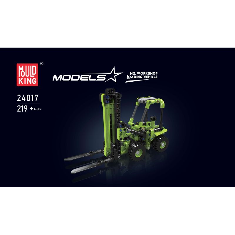 MouldKing 24017 Mould King 24017 non  XE TẢI CHỞ HÀNG XƯỞNG bộ đồ chơi xếp lắp ráp ghép mô hình  WORKSHOP LOADING VEHICLE Kỹ Thuật Công Nghệ Cao Mô Hình Phương Tiện 219 khối