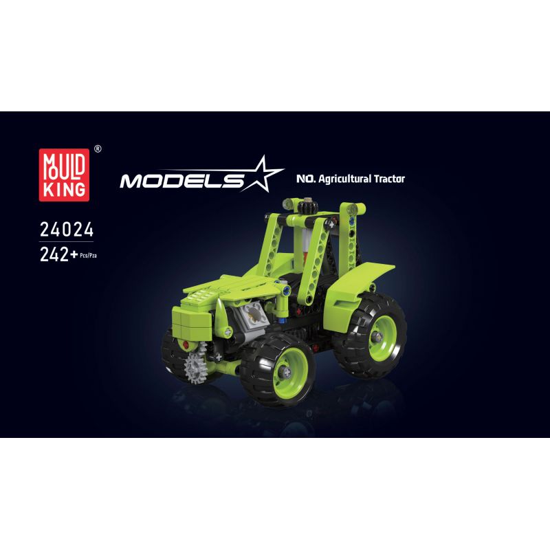 MouldKing 24024 Mould King 24024 non  MÁY KÉO NÔNG NGHIỆP bộ đồ chơi xếp lắp ráp ghép mô hình  AGRICULTURAL TRACTOR Kỹ Thuật Công Nghệ Cao Mô Hình Phương Tiện 242 khối