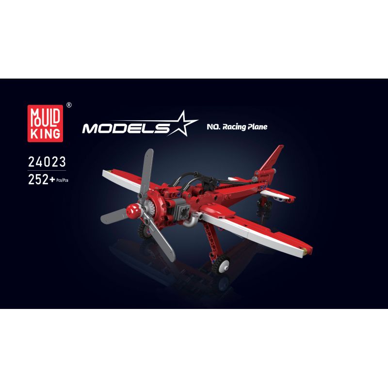 MouldKing 24023 Mould King 24023 non  MÁY BAY ĐUA bộ đồ chơi xếp lắp ráp ghép mô hình  RACING PLANE Kỹ Thuật Công Nghệ Cao Mô Hình Phương Tiện 252 khối
