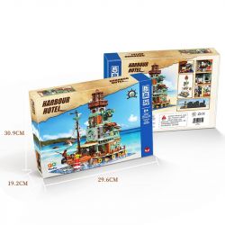 ZHEGAO 00422 non  KHÁCH SẠN CẢNG bộ đồ chơi xếp lắp ráp ghép mô hình Creator HARBOUR HOTEL Sáng Tạo 2142 khối