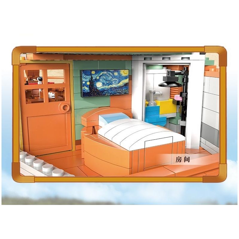 ZHEGAO 00422 non  KHÁCH SẠN CẢNG bộ đồ chơi xếp lắp ráp ghép mô hình Creator HARBOUR HOTEL Sáng Tạo 2142 khối