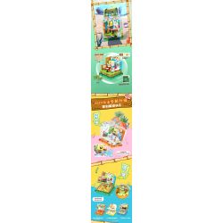 AREA-X AB0025 0025 non  SPONGEBOB SQUAREPANTS NGÔI NHÀ HÌNH ĐẢO PHỤC SINH CỦA SQUIDWARD bộ đồ chơi xếp lắp ráp ghép mô hình Movie & Game GOOD  SQUIDWARD TENTACLES' HOUSE Phim Và Trò Chơi
