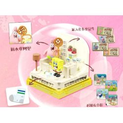 AREA-X AB0023 0023 non  SPONGEBOB SQUAREPANTS NGÔI NHÀ QUẢ DỨA bộ đồ chơi xếp lắp ráp ghép mô hình Movie & Game GOOD  SPONGEBOB SQUARE PANTS' HOUSE Phim Và Trò Chơi
