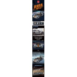 MorkModel 022027 Mork Model 022027 REBRICKABLE MOC-168846 168846 MOC168846 non  FORD GT tỷ lệ 1:10 bộ đồ chơi xếp lắp ráp ghép mô hình  Kỹ Thuật Công Nghệ Cao Mô Hình Phương Tiện 2828 khối
