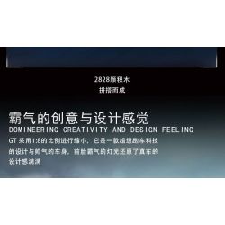 MorkModel 022027 Mork Model 022027 REBRICKABLE MOC-168846 168846 MOC168846 non  FORD GT tỷ lệ 1:10 bộ đồ chơi xếp lắp ráp ghép mô hình  Kỹ Thuật Công Nghệ Cao Mô Hình Phương Tiện 2828 khối