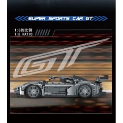 MorkModel 022027 Mork Model 022027 REBRICKABLE MOC-168846 168846 MOC168846 non  FORD GT tỷ lệ 1:10 bộ đồ chơi xếp lắp ráp ghép mô hình  Kỹ Thuật Công Nghệ Cao Mô Hình Phương Tiện 2828 khối