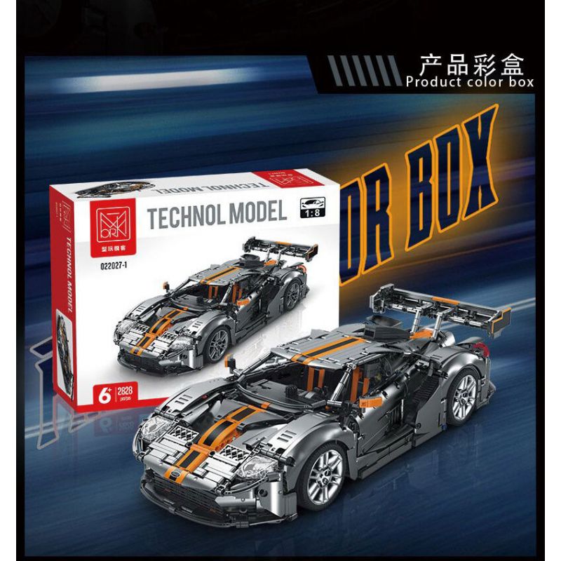 MorkModel 022027 Mork Model 022027 REBRICKABLE MOC-168846 168846 MOC168846 non  FORD GT tỷ lệ 1:10 bộ đồ chơi xếp lắp ráp ghép mô hình  Kỹ Thuật Công Nghệ Cao Mô Hình Phương Tiện 2828 khối
