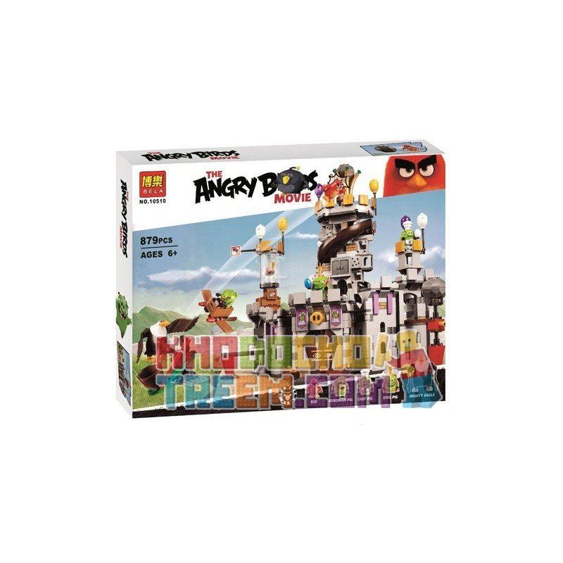 NOT Lego The Angry Birds Movie 75826 King Pig's Castle Angry Birds King Pig  Castle , Bela 10510 Lari 10510 LEPIN 19006 Xếp hình Cuộc Chiến Tại Pháo Đài  Vua Trộm giá sốc rẻ nhất