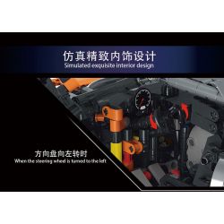 MorkModel 022027 Mork Model 022027 REBRICKABLE MOC-168846 168846 MOC168846 non  FORD GT tỷ lệ 1:10 bộ đồ chơi xếp lắp ráp ghép mô hình  Kỹ Thuật Công Nghệ Cao Mô Hình Phương Tiện 2828 khối