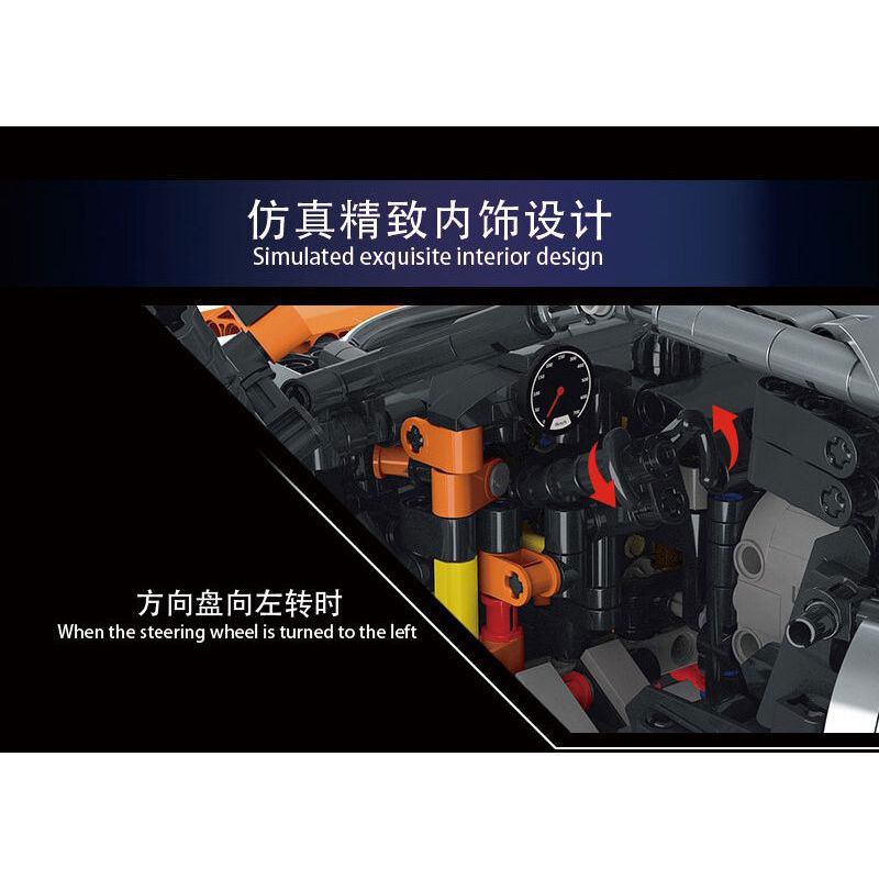 MorkModel 022027 Mork Model 022027 REBRICKABLE MOC-168846 168846 MOC168846 non  FORD GT tỷ lệ 1:10 bộ đồ chơi xếp lắp ráp ghép mô hình  Kỹ Thuật Công Nghệ Cao Mô Hình Phương Tiện 2828 khối