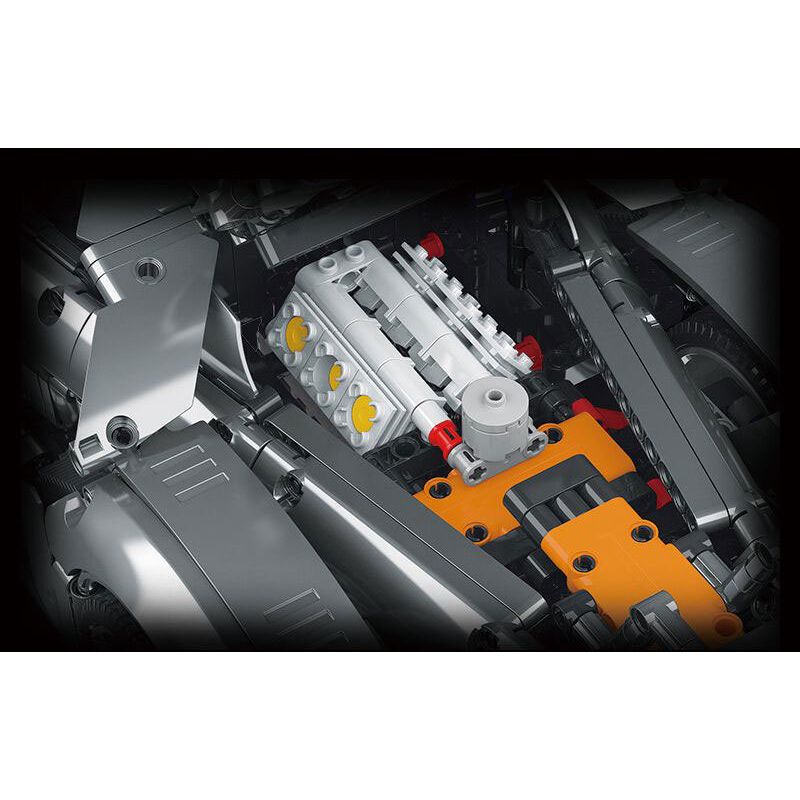 MorkModel 022027 Mork Model 022027 REBRICKABLE MOC-168846 168846 MOC168846 non  FORD GT tỷ lệ 1:10 bộ đồ chơi xếp lắp ráp ghép mô hình  Kỹ Thuật Công Nghệ Cao Mô Hình Phương Tiện 2828 khối