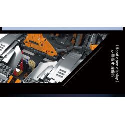 MorkModel 022027 Mork Model 022027 REBRICKABLE MOC-168846 168846 MOC168846 non  FORD GT tỷ lệ 1:10 bộ đồ chơi xếp lắp ráp ghép mô hình  Kỹ Thuật Công Nghệ Cao Mô Hình Phương Tiện 2828 khối