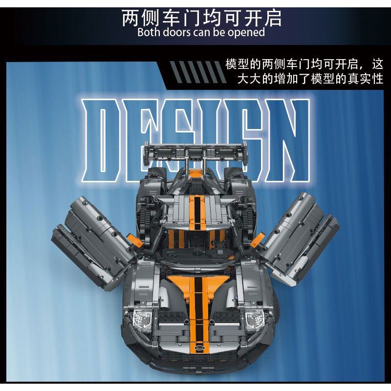 MorkModel 022027 Mork Model 022027 REBRICKABLE MOC-168846 168846 MOC168846 non  FORD GT tỷ lệ 1:10 bộ đồ chơi xếp lắp ráp ghép mô hình  Kỹ Thuật Công Nghệ Cao Mô Hình Phương Tiện 2828 khối