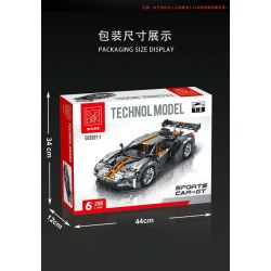 MorkModel 022027 Mork Model 022027 REBRICKABLE MOC-168846 168846 MOC168846 non  FORD GT tỷ lệ 1:10 bộ đồ chơi xếp lắp ráp ghép mô hình  Kỹ Thuật Công Nghệ Cao Mô Hình Phương Tiện 2828 khối