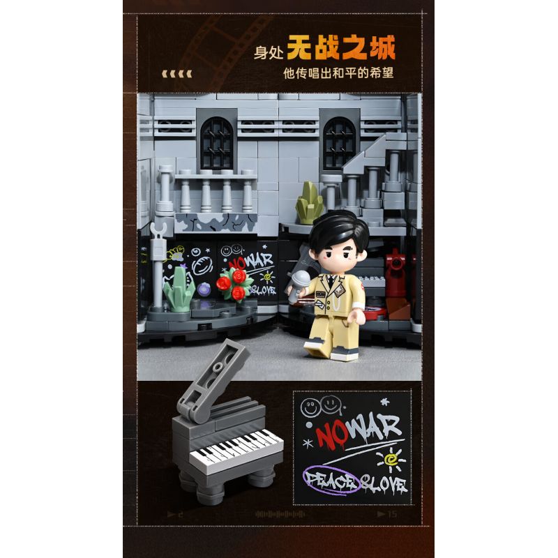 KEEPPLEY DZ0158 0158 non  GIỮ TRẺ CHU bộ đồ chơi xếp lắp ráp ghép mô hình 2500 khối