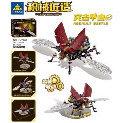 Kazi KY7707 7707 non  LÒ RÈN ARMORER BỌ TẤN CÔNG bộ đồ chơi xếp lắp ráp ghép mô hình ASSAULT BEETLE 567 khối