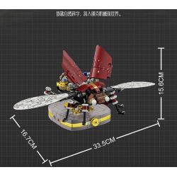 Kazi KY7707 7707 non  LÒ RÈN ARMORER BỌ TẤN CÔNG bộ đồ chơi xếp lắp ráp ghép mô hình ASSAULT BEETLE 567 khối