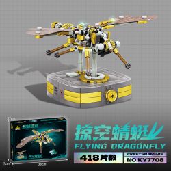 Kazi KY7708 7708 non  CHẾ TẠO BỞI ACCUMULATOR SKITTERING DRAGONFLY bộ đồ chơi xếp lắp ráp ghép mô hình  FLYING DRAGONFLY Kỹ Thuật Công Nghệ Cao Mô Hình Phương Tiện 418 khối
