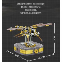 Kazi KY7708 7708 non  CHẾ TẠO BỞI ACCUMULATOR SKITTERING DRAGONFLY bộ đồ chơi xếp lắp ráp ghép mô hình  FLYING DRAGONFLY Kỹ Thuật Công Nghệ Cao Mô Hình Phương Tiện 418 khối