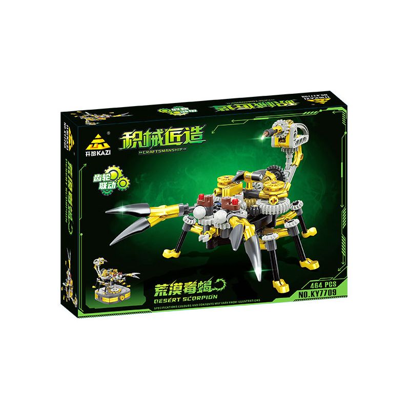 Kazi KY7709 7709 non  THỢ THỦ CÔNG BỌ CẠP SA MẠC bộ đồ chơi xếp lắp ráp ghép mô hình  DESERT SCORPION Kỹ Thuật Công Nghệ Cao Mô Hình Phương Tiện 464 khối