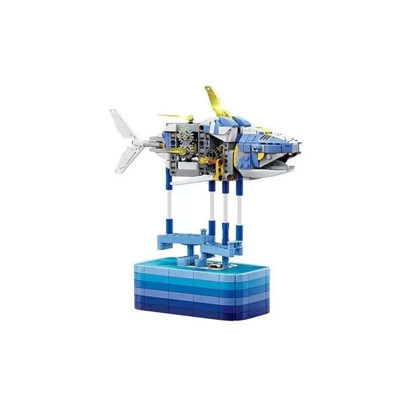 Kazi KY7710 7710 non  THỢ THỦ CÔNG CÁ MẬP ÁC QUỶ BIỂN SÂU bộ đồ chơi xếp lắp ráp ghép mô hình  DEEPSEA SHARK Kỹ Thuật Công Nghệ Cao Mô Hình Phương Tiện 581 khối