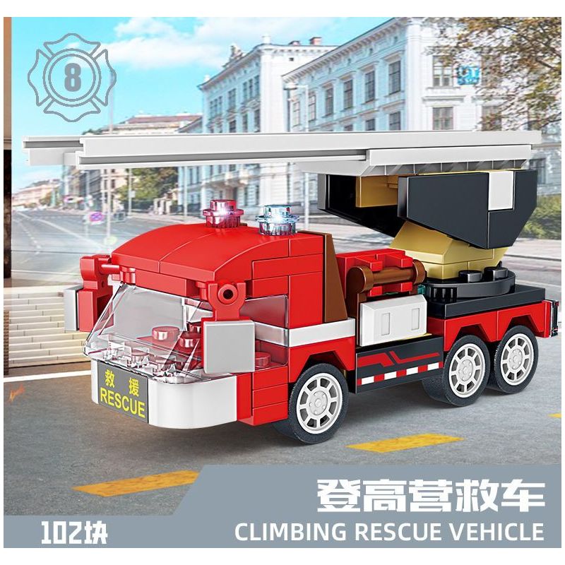 Kazi KY80542 80542 non  CHỮA CHÁY ĐÔ THỊ 8 LOẠI XE PHUN NƯỚC ĐA ĐỊA HÌNH KẾT HỢP VỚI MÁY BAY CH-54 TÀU CAO TỐC CỨU HỘ KHẨN CẤP BỌT RỪNG BỒN TỰ NẠP VƯỢT CHƯỚNG NGẠI VẬT MẠNH NHỎ HỎA TRÊN KHÔNG bộ đồ chơi xếp lắp ráp ghép mô hình City Thành Phố 958 khối