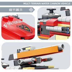 Kazi KY80542 80542 non  CHỮA CHÁY ĐÔ THỊ 8 LOẠI XE PHUN NƯỚC ĐA ĐỊA HÌNH KẾT HỢP VỚI MÁY BAY CH-54 TÀU CAO TỐC CỨU HỘ KHẨN CẤP BỌT RỪNG BỒN TỰ NẠP VƯỢT CHƯỚNG NGẠI VẬT MẠNH NHỎ HỎA TRÊN KHÔNG bộ đồ chơi xếp lắp ráp ghép mô hình City Thành Phố 958 khối
