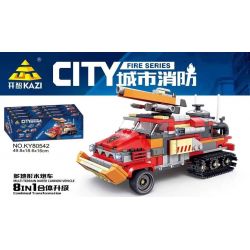 Kazi KY80542 80542 non  CHỮA CHÁY ĐÔ THỊ 8 LOẠI XE PHUN NƯỚC ĐA ĐỊA HÌNH KẾT HỢP VỚI MÁY BAY CH-54 TÀU CAO TỐC CỨU HỘ KHẨN CẤP BỌT RỪNG BỒN TỰ NẠP VƯỢT CHƯỚNG NGẠI VẬT MẠNH NHỎ HỎA TRÊN KHÔNG bộ đồ chơi xếp lắp ráp ghép mô hình City Thành Phố 958 khối