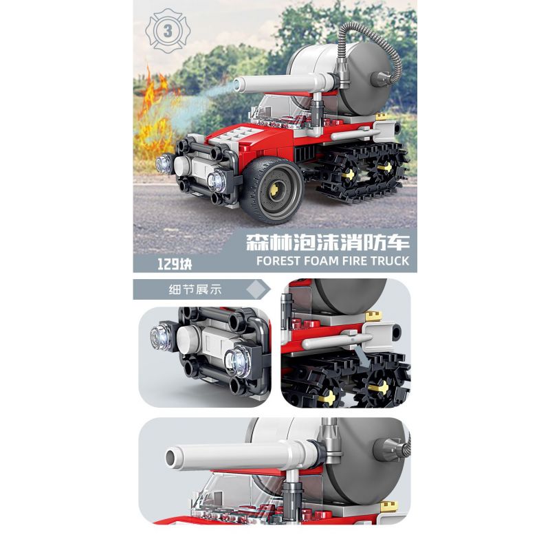 Kazi KY80542 80542 non  CHỮA CHÁY ĐÔ THỊ 8 LOẠI XE PHUN NƯỚC ĐA ĐỊA HÌNH KẾT HỢP VỚI MÁY BAY CH-54 TÀU CAO TỐC CỨU HỘ KHẨN CẤP BỌT RỪNG BỒN TỰ NẠP VƯỢT CHƯỚNG NGẠI VẬT MẠNH NHỎ HỎA TRÊN KHÔNG bộ đồ chơi xếp lắp ráp ghép mô hình City Thành Phố 958 khối