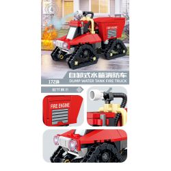 Kazi KY80542 80542 non  CHỮA CHÁY ĐÔ THỊ 8 LOẠI XE PHUN NƯỚC ĐA ĐỊA HÌNH KẾT HỢP VỚI MÁY BAY CH-54 TÀU CAO TỐC CỨU HỘ KHẨN CẤP BỌT RỪNG BỒN TỰ NẠP VƯỢT CHƯỚNG NGẠI VẬT MẠNH NHỎ HỎA TRÊN KHÔNG bộ đồ chơi xếp lắp ráp ghép mô hình City Thành Phố 958 khối