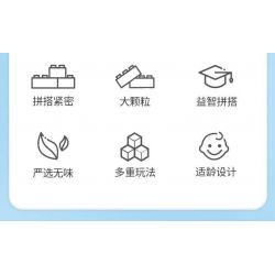 SEMBO 690900 non  ĐỒ CHƠI XIAOLING HỘP ĐỰNG VUI NHỘN bộ đồ chơi xếp lắp ráp ghép mô hình  SWEET BARBACAN Khối Lớn