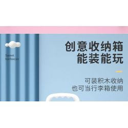 SEMBO 690900 non  ĐỒ CHƠI XIAOLING HỘP ĐỰNG VUI NHỘN bộ đồ chơi xếp lắp ráp ghép mô hình  SWEET BARBACAN Khối Lớn