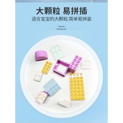 SEMBO 690900 non  ĐỒ CHƠI XIAOLING HỘP ĐỰNG VUI NHỘN bộ đồ chơi xếp lắp ráp ghép mô hình  SWEET BARBACAN Khối Lớn