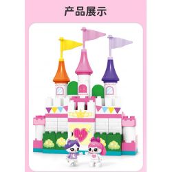 SEMBO 690900 non  ĐỒ CHƠI XIAOLING HỘP ĐỰNG VUI NHỘN bộ đồ chơi xếp lắp ráp ghép mô hình  SWEET BARBACAN Khối Lớn