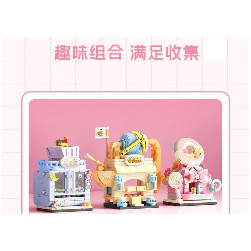 SEMBO 601189 non  QUÁN BÚN ỐC LUXIANG bộ đồ chơi xếp lắp ráp ghép mô hình 159 khối